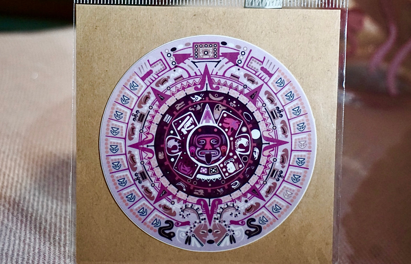 Large Aztec Calendar Sticker