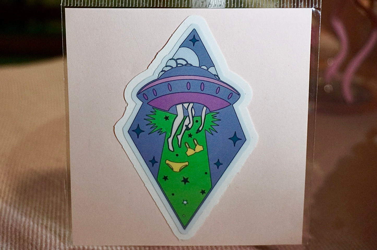 Alien Abduction Sticker